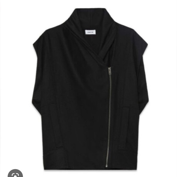 Helmut Lang Sonar Wool Vest w/ Asymmetrical Zipper Front and Side Slide Pockets - Picture 4 of 16
